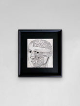Load image into Gallery viewer, Jurgis Mačiūnas&lt;br&gt;Face Anatomy Mask, c. 1973&lt;br&gt;Ofsetinė litografija ant popieriaus, 24.8x21.6 (38.3x35.3)