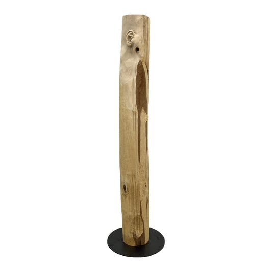 Miglė Janušaitė Jašauskė, Klausykla No. 1, 2026, wood, H 123 cm