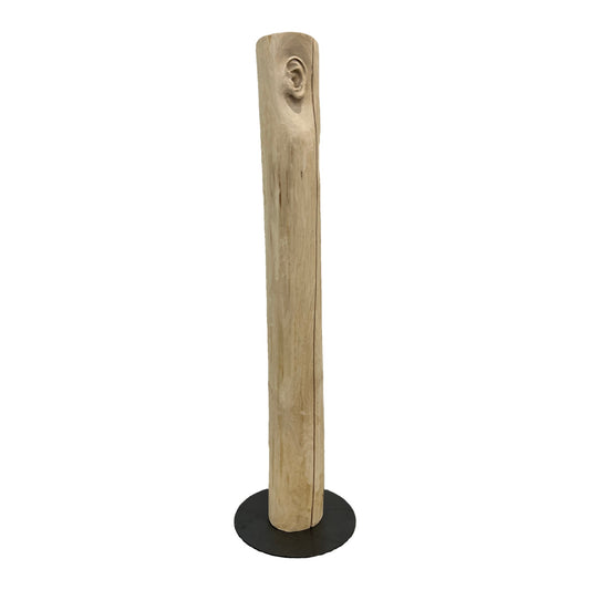 Miglė Janušaitė Jašauskė, Klausykla No. 4, 2026, wood, H 122 cm