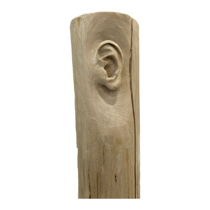 Miglė Janušaitė Jašauskė, Klausykla No. 4, 2026, wood, H 122 cm