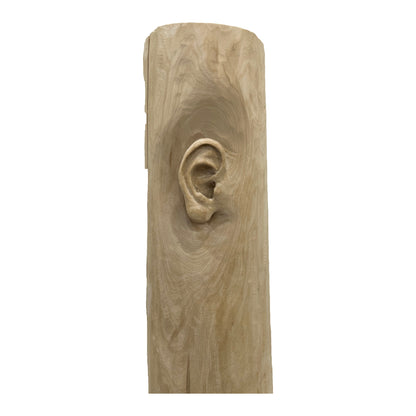Miglė Janušaitė Jašauskė, Klausykla No. 5, 2026, wood, H 122 cm