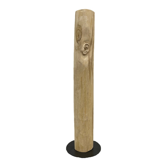 Miglė Janušaitė Jašauskė, Klausykla No. 6, 2026, wood, H 122 cm