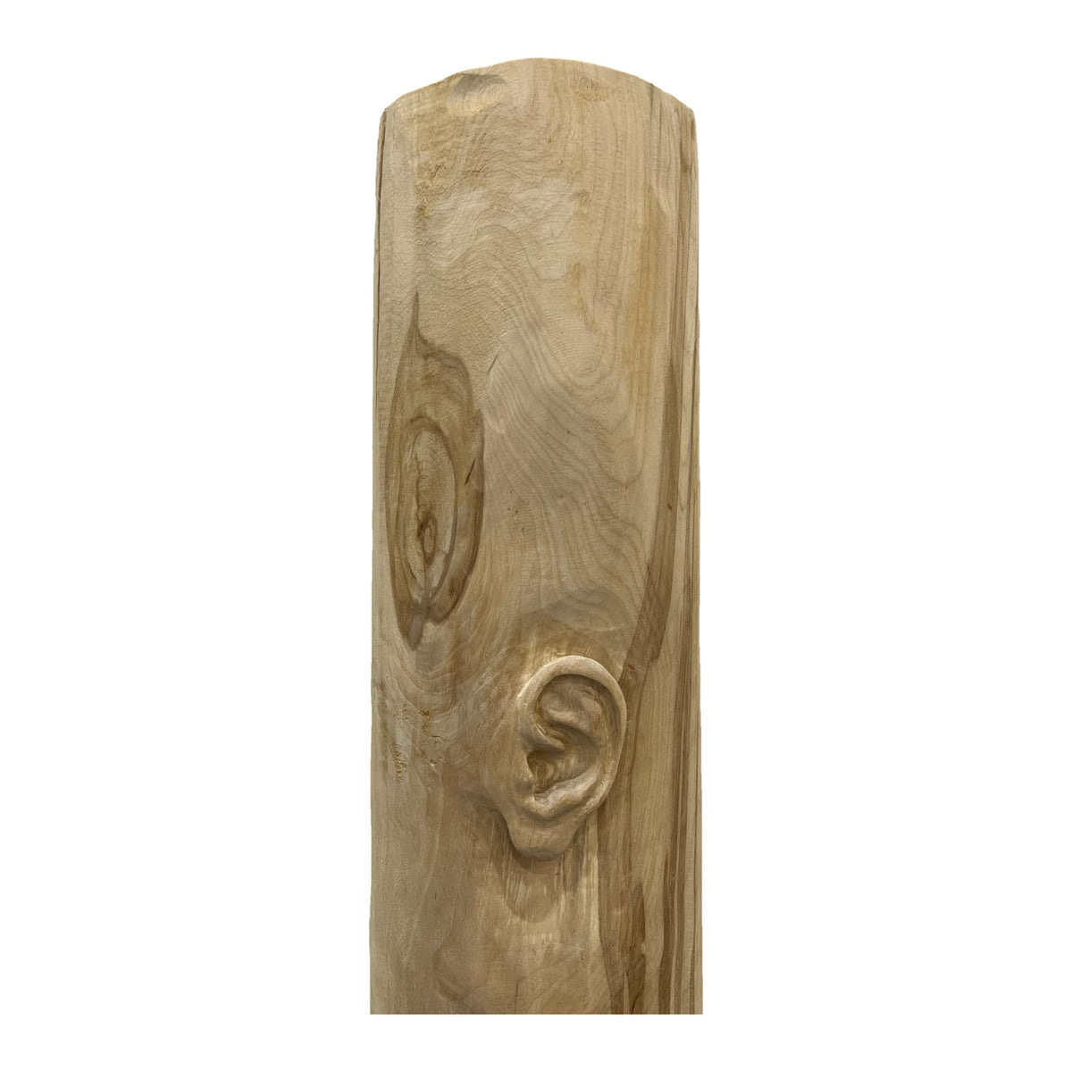 Miglė Janušaitė Jašauskė, Klausykla No. 6, 2026, wood, H 122 cm