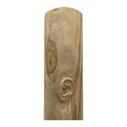 Miglė Janušaitė Jašauskė, Klausykla No. 6, 2026, wood, H 122 cm