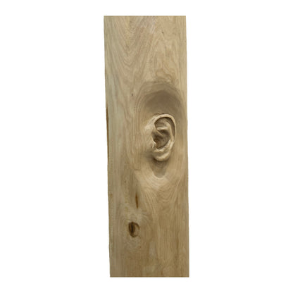 Miglė Janušaitė Jašauskė, Klausykla No. 7, 2026, wood, H 122 cm