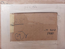 Load image into Gallery viewer, Moshe Rosenthalis&lt;br&gt;Houses, 1980&lt;br&gt;Aliejus, kartonas, 16x24 (28,5x36)