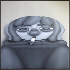 NKSIN (Japan) | Boring Girl, 2021 | Acrylic on canvas, 117x117 (121x121)