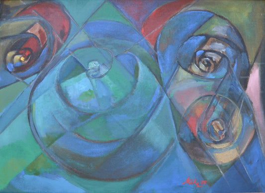 Jurgis Mikševičius | Nocturne (Noktiurnas), 2005 | Aliejus ant plokštės, 60x90