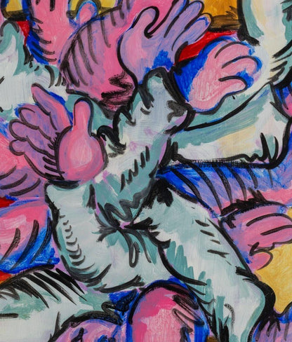 Olivia Sterling | God Protects Fools & Drunks, 2021 | Drobė, akrilas, 92x61