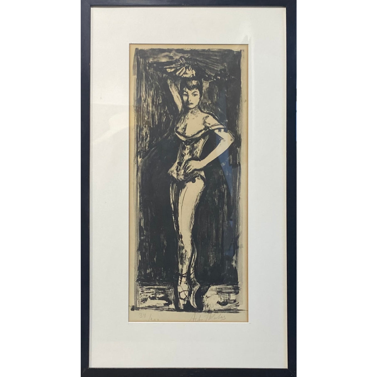 Arbit Blatas | Zizi, 1961 | Litografija, 51x23 (73x42)