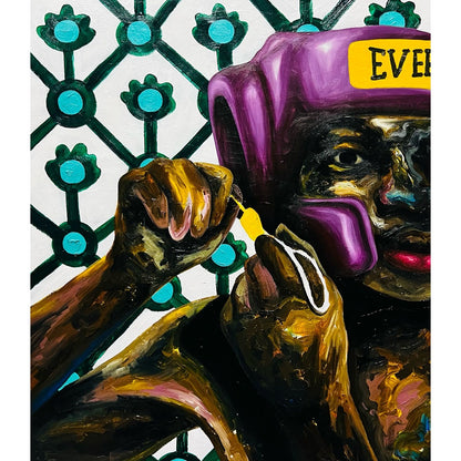 Pabi Daniel | Mazgas, 2024 | Akrilas, drobė, 68,5×58