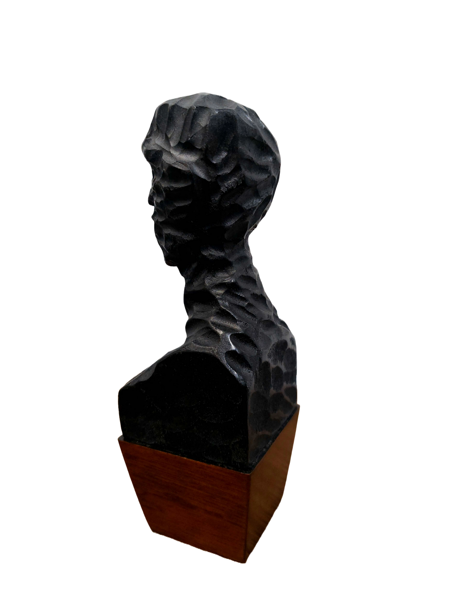 Pierre Dedieu (1928-2013, France) | Bust | Wood, black patina, 19.5x6.5x6.5