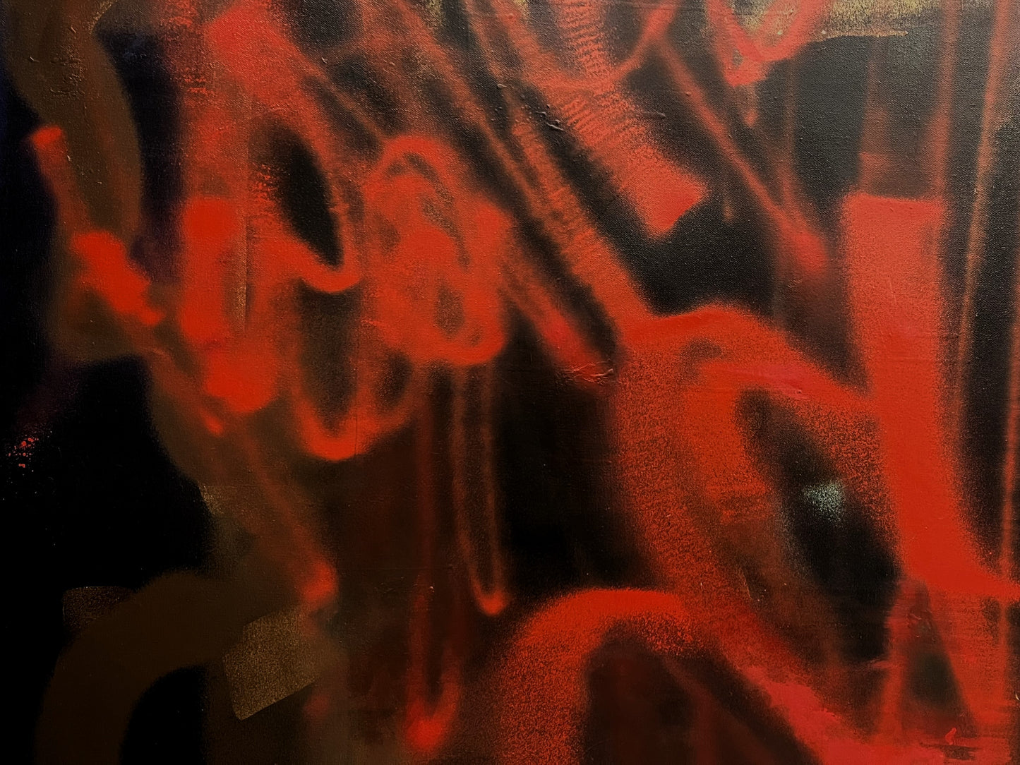 RETNA | Be pavadinimo, 2015–2024 | Drobė, aerozoliniai dažai, aliejus, 151x181
