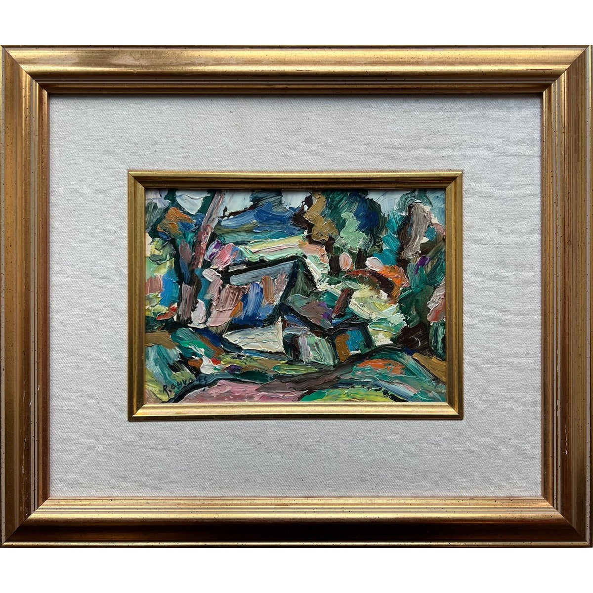 Rafael Chwoles | Peizažas | Aliejus, kartonas, 15,5x21,5 (35x41)