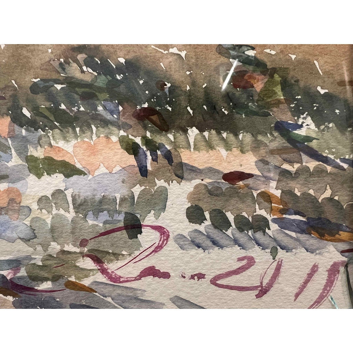 Ramunė Kmieliauskaitė | Floral Composition (Untitled), 2019 | Watercolor on paper, 65x100