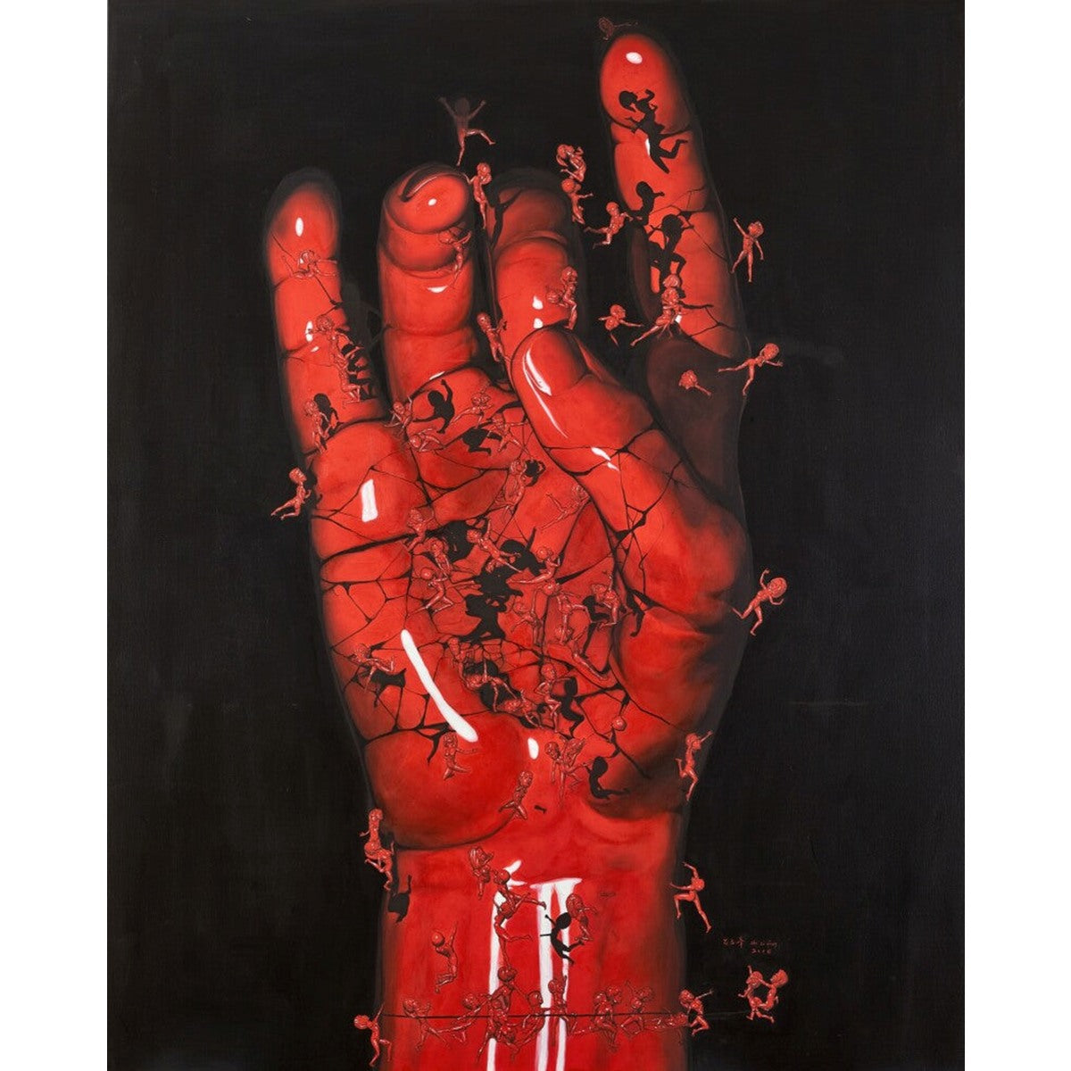 Shi Lifeng (China) | Controlling No. 73, 2016 | Oil on canvas, 201x160 (205x164)