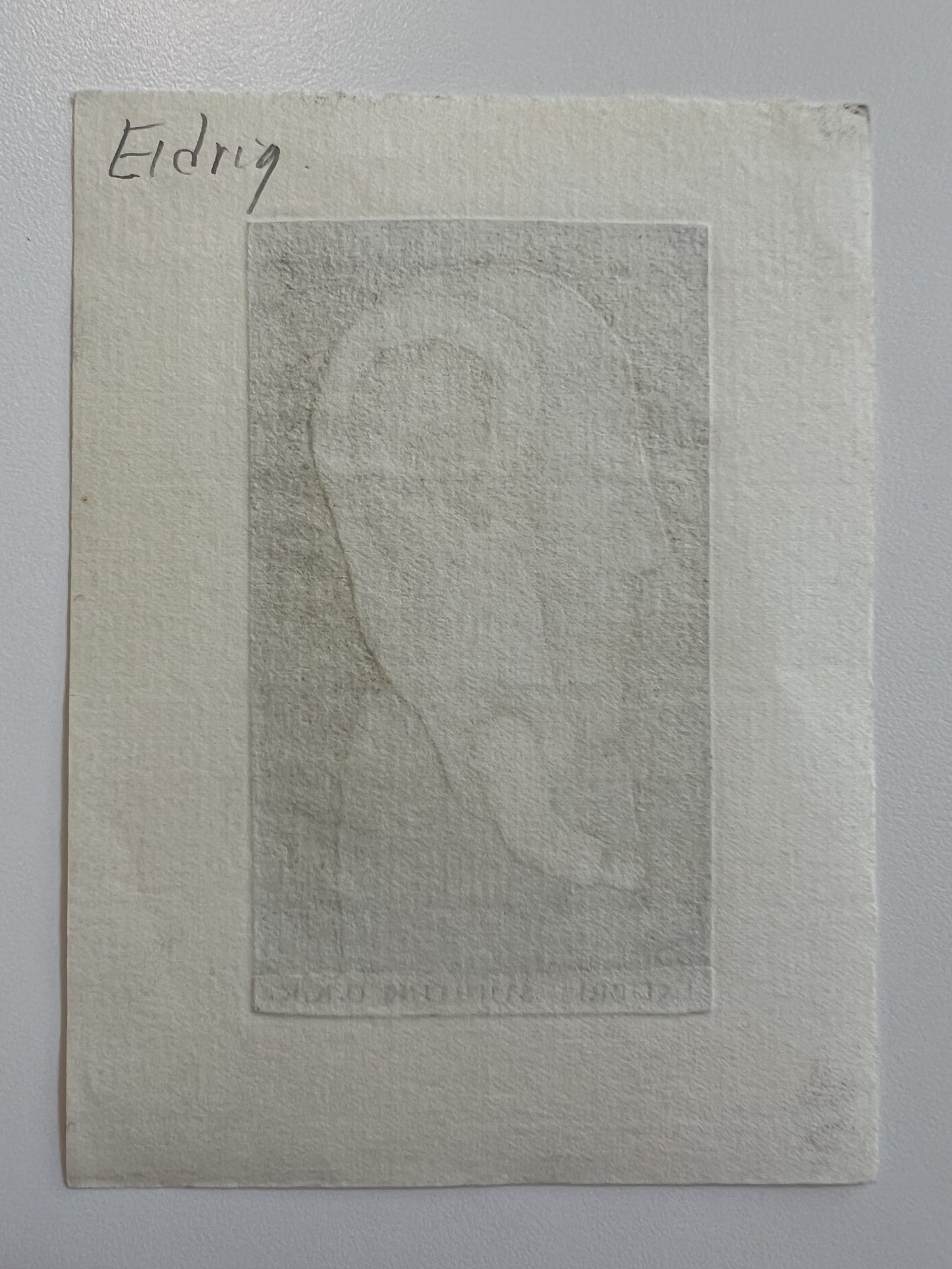 Stasys Eidrigevičius | Exlibris Stichting O.K.K. | Ofortas, 9x5 (lakštas 12,4x9)