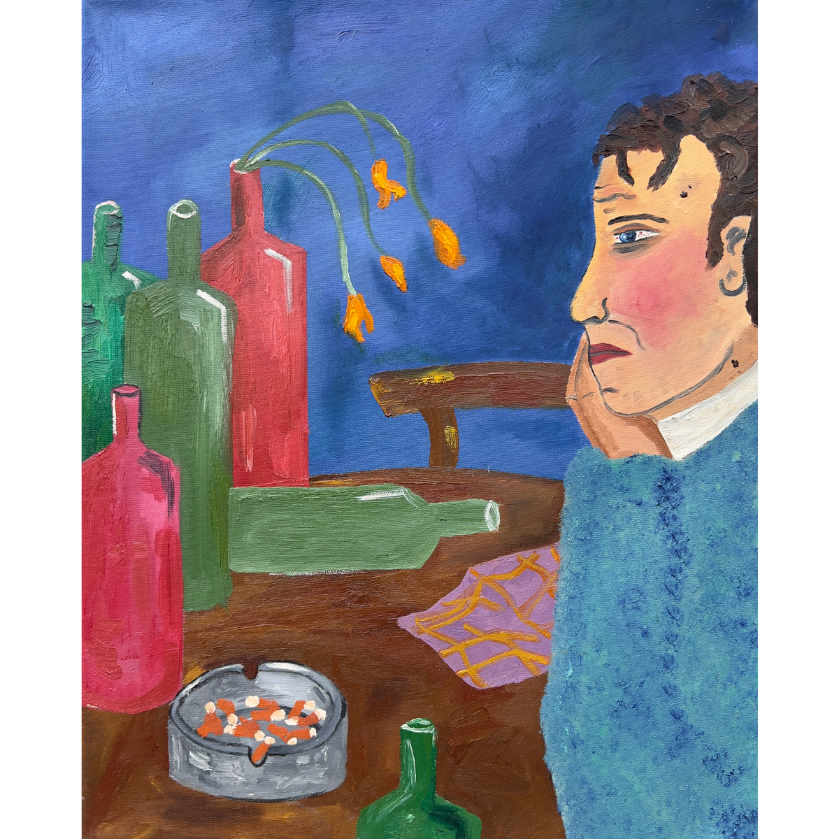 Theo Bardsley | 6 Hours Later (liet. Po 6 valandų), 2026 | Drobė, aliejus,  51 x 41 cm