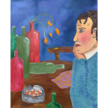 Theo Bardsley | 6 Hours Later (liet. Po 6 valandų), 2026 | Drobė, aliejus,  51 x 41 cm