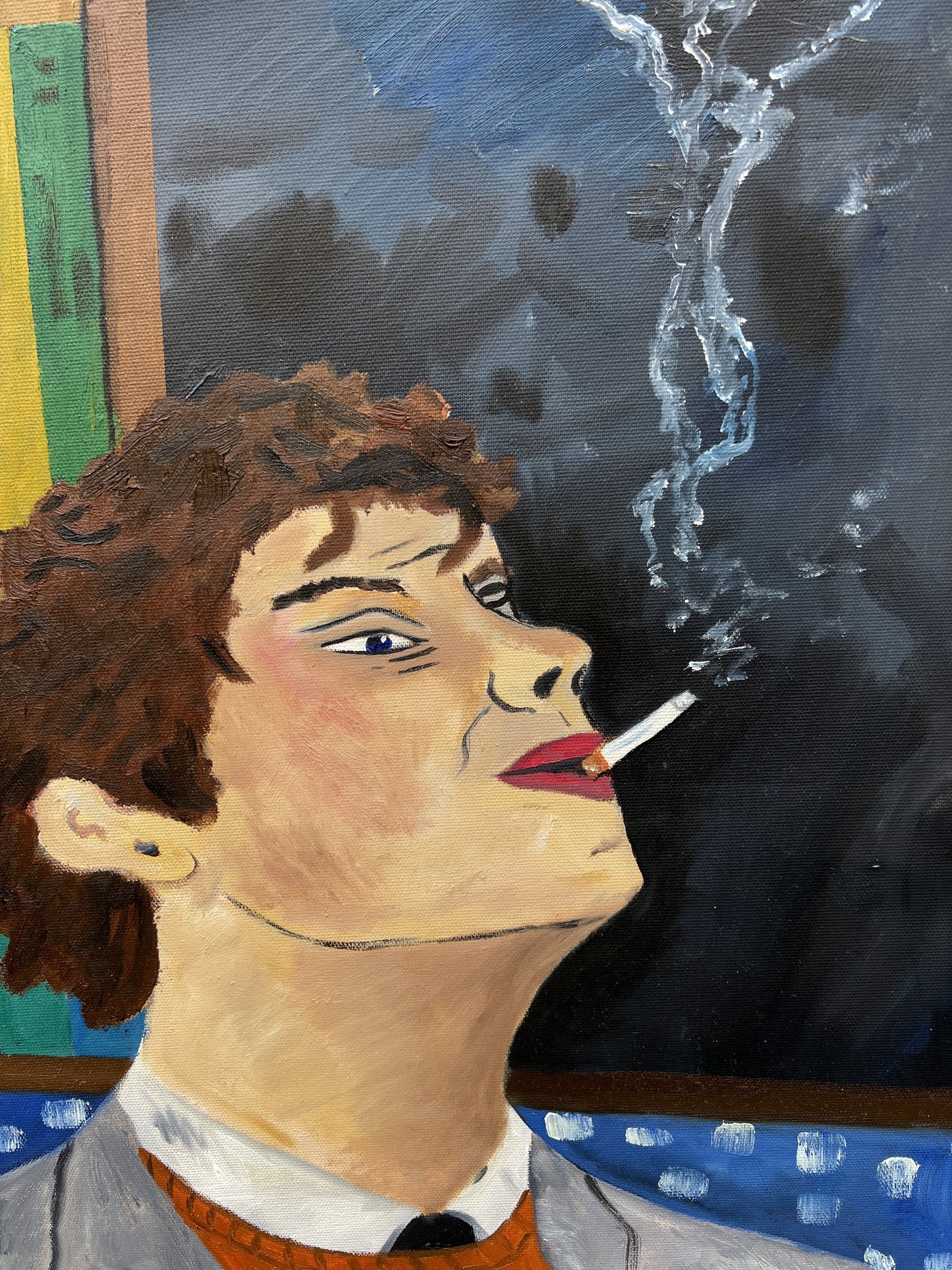 Theo Bardsley | One Dancer in the Smoke, 2026 | Oil on canvas, 51 x 41 cm