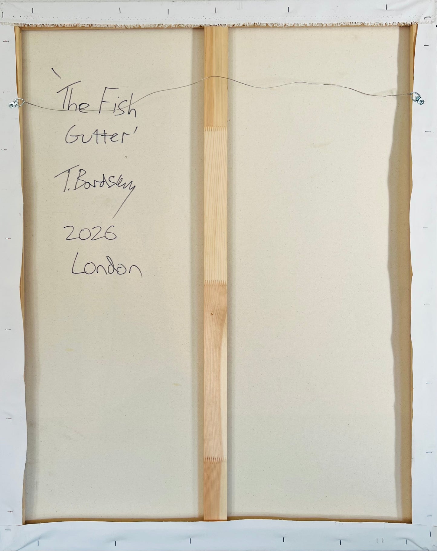 Theo Bardsley | The Fish Gutter, 2026 | Oil and oil stick on canvas, 102 x 81.5 cm