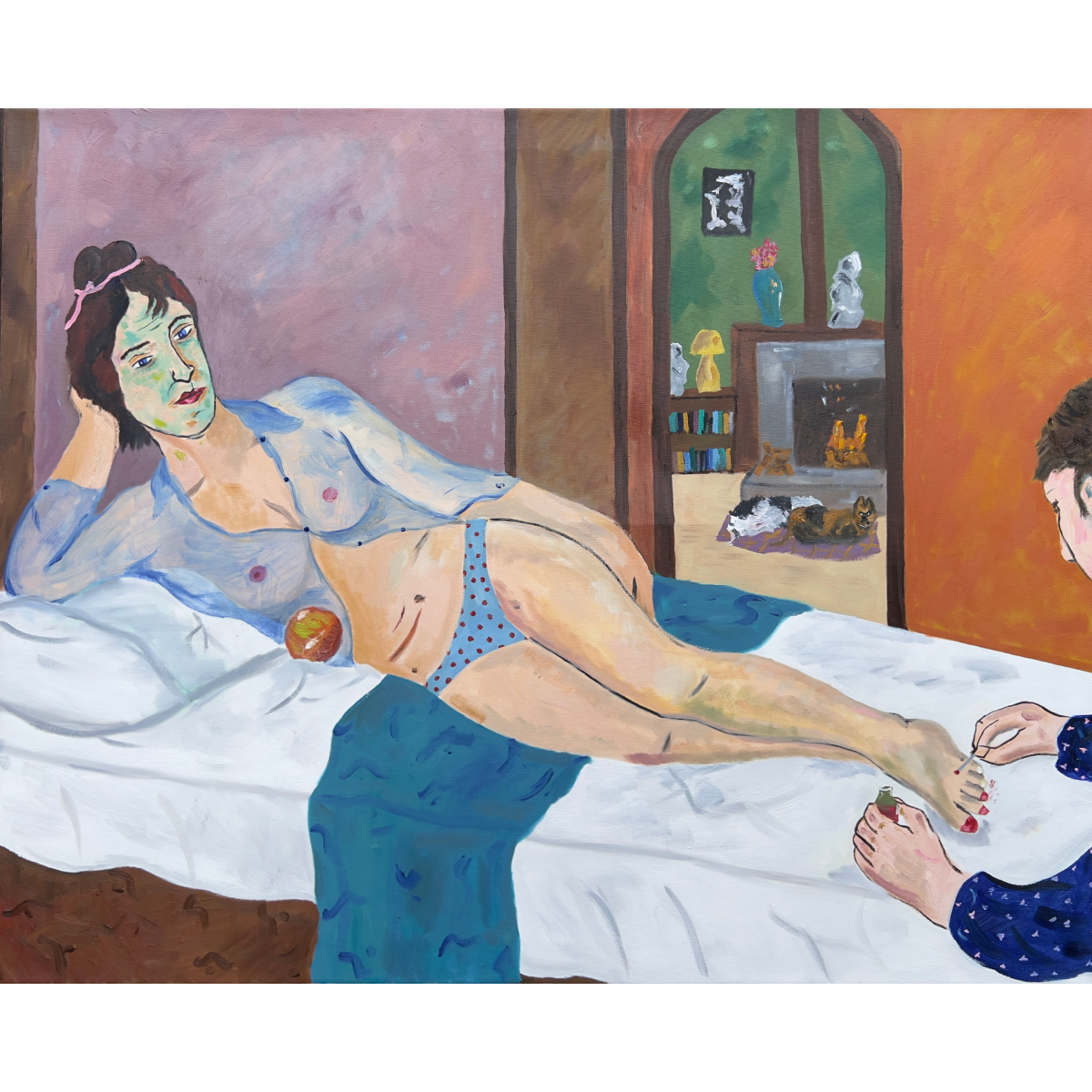 Theo Bardsley | The Nail Painter, 2026 | Oil on canvas, 81.5 x 102 cm