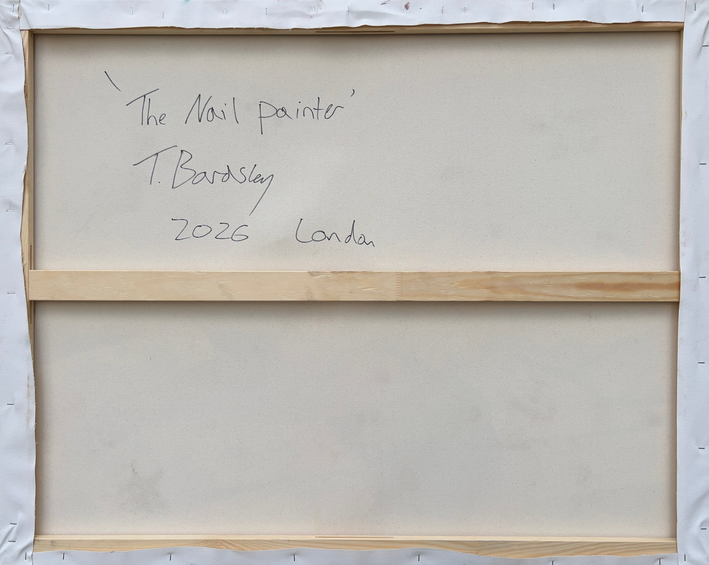 Theo Bardsley | The Nail Painter, 2026 | Oil on canvas, 81.5 x 102 cm