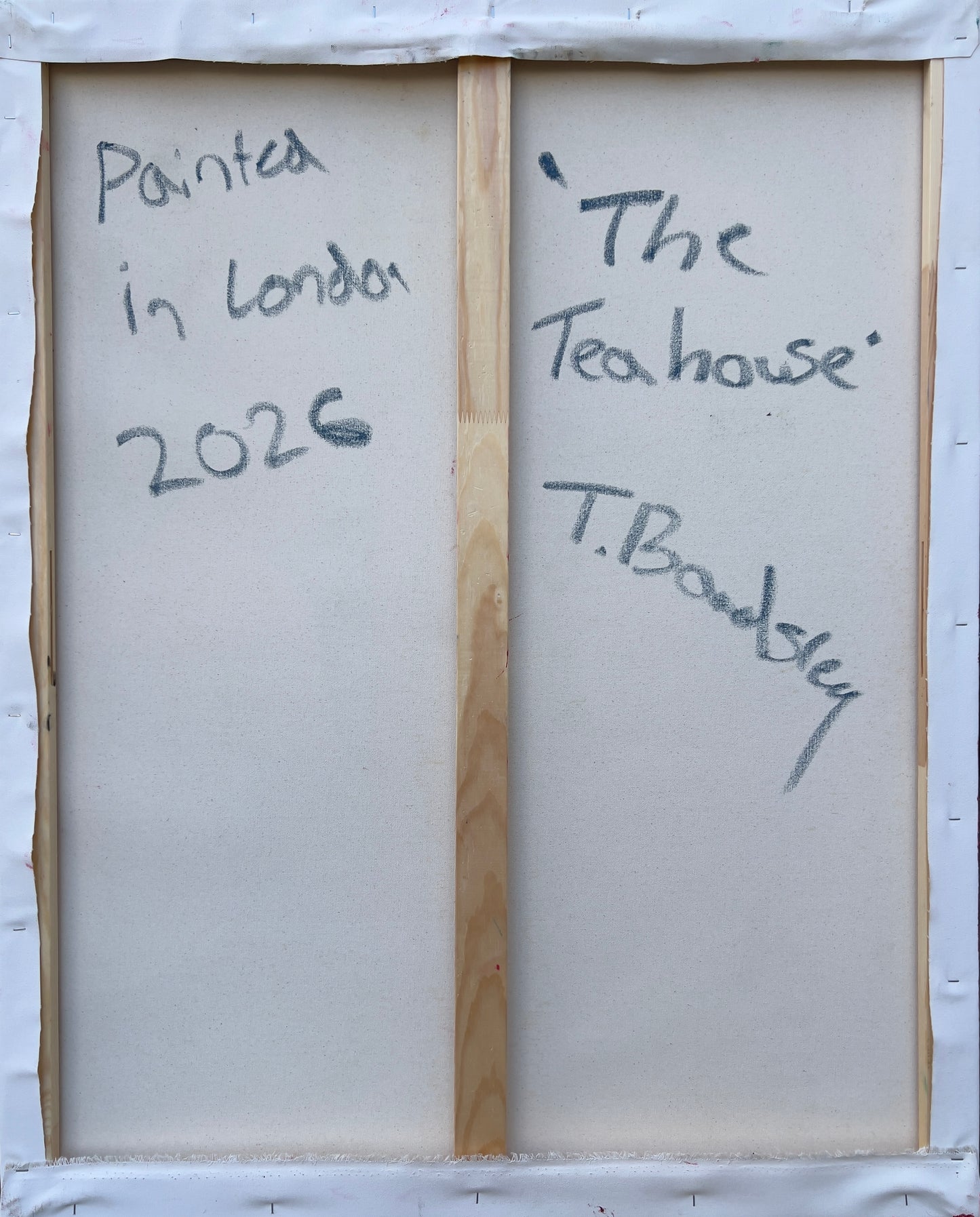 Theo Bardsley | The Tea House, 2026 | Oil and oil stick on canvas, 102 x 81.5 cm