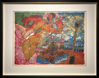 Theo Tobiasse | Iš rinkinio The Song of Songs of King Solomon, 1975 | Litografija, 191/200, 50x65 (71x91)