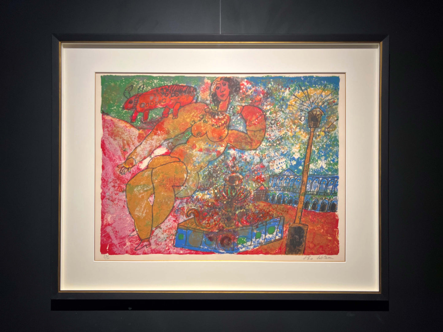 Theo Tobiasse | Iš rinkinio The Song of Songs of King Solomon, 1975 | Litografija, 191/200, 50x65 (71x91)