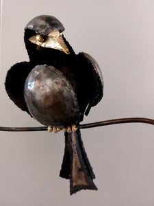Thierry Daniel (Prancūzija) | Madingas paukštis / Oiseau branché | Metalas, 184x62x26