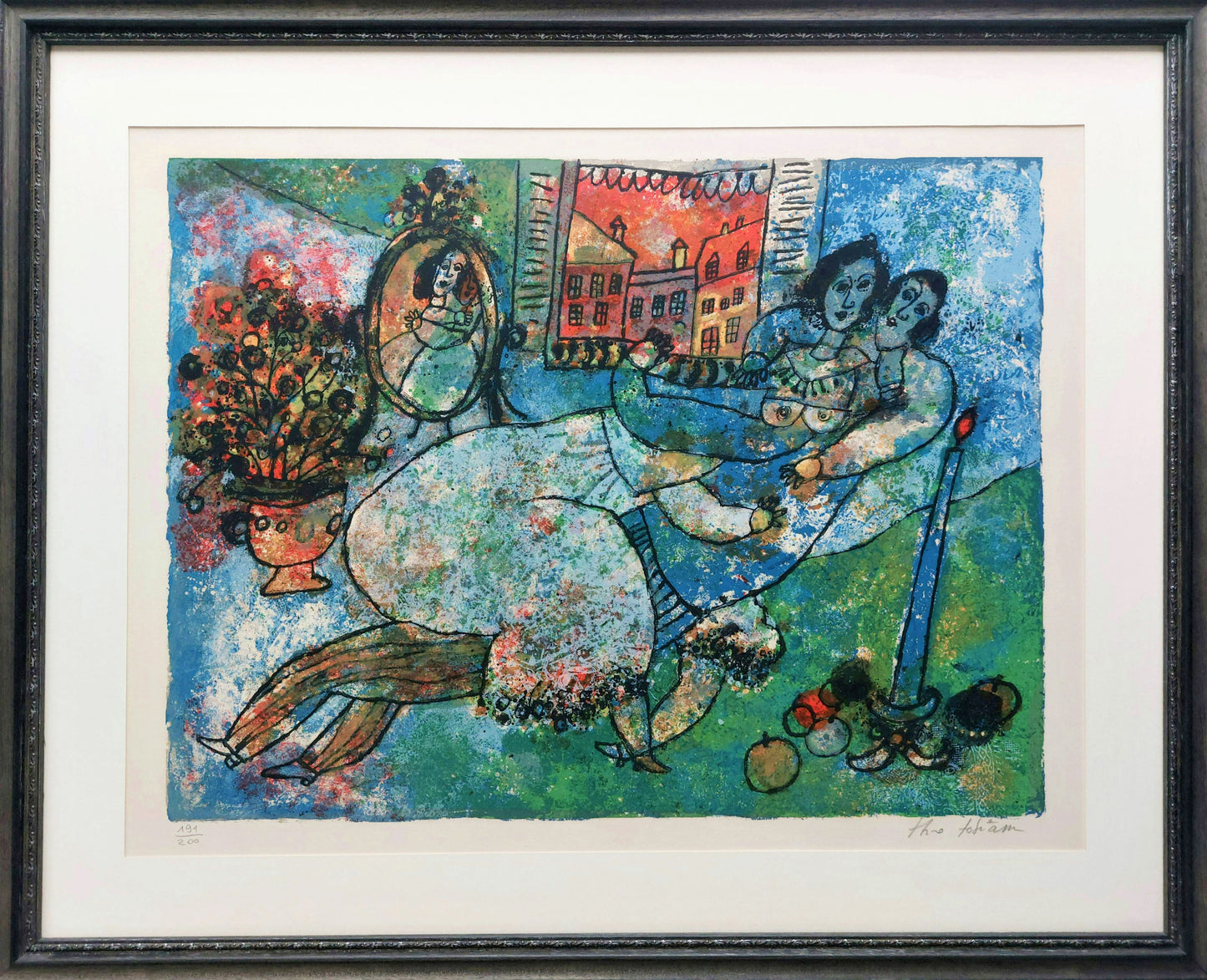 Theo Tobiasse | Iš rinkinio The Song of Songs of King Solomon, 1975 | Litografija, 191/200