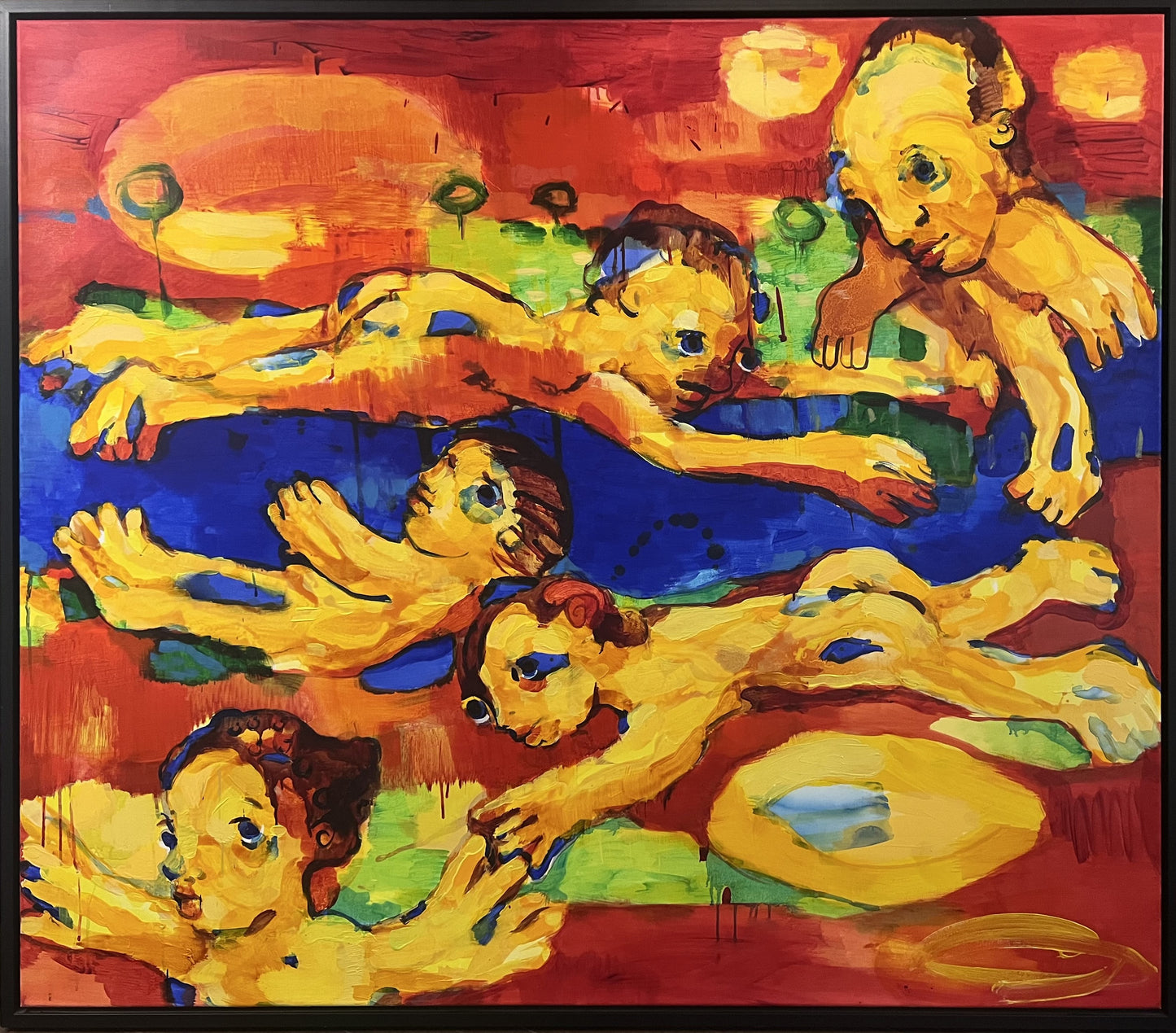 Vilmantas Marcinkevičius | Pamirštas žaidimas, 2008 | Aliejus, akrilas, drobė, 125x144,5 (130x149,5)