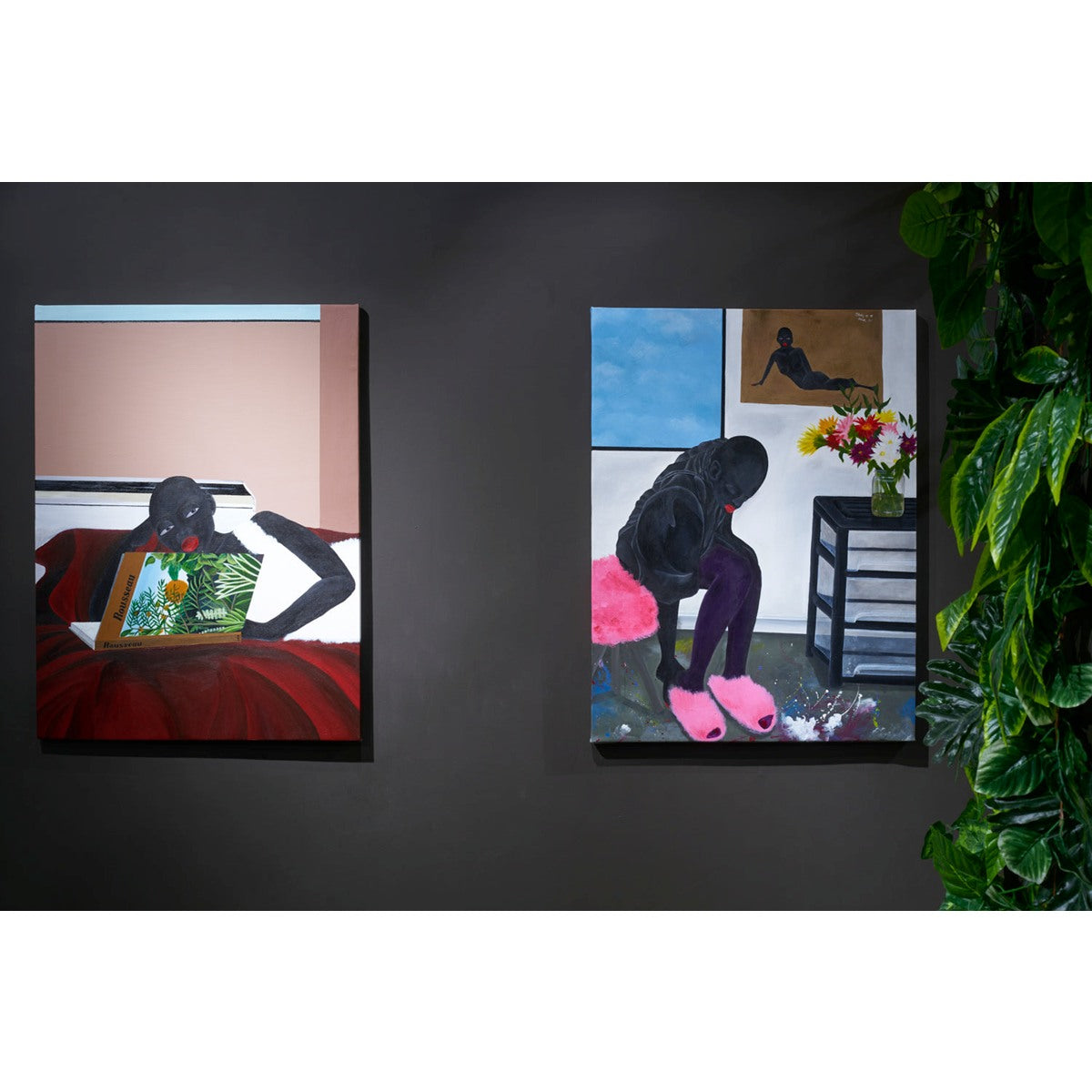 Zandile Tshabalala (b. 1999, South Africa) | Ode Rousseau I, 2021 | Akrilas, drobė, 119x90.5