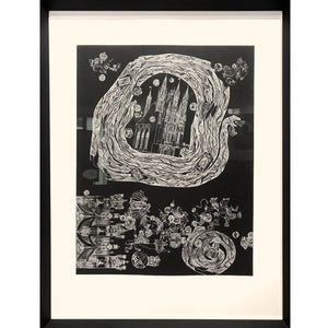 Vladislovas Žilius | Šv. Onos bažnyčia. Iš ciklo "Vilniaus legendos", 1967 | Cinkografija, 28/38, 65x50 (91x70)