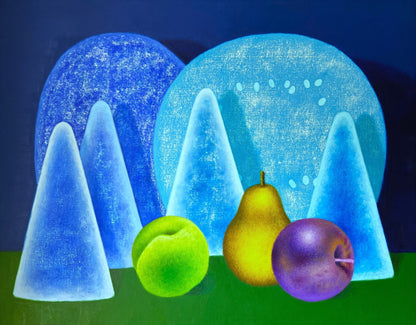 Amanda Baldwin (USA) | Triangle Tetrad, 2021 | Acrylic on canvas, 84x107 (92x114.5)