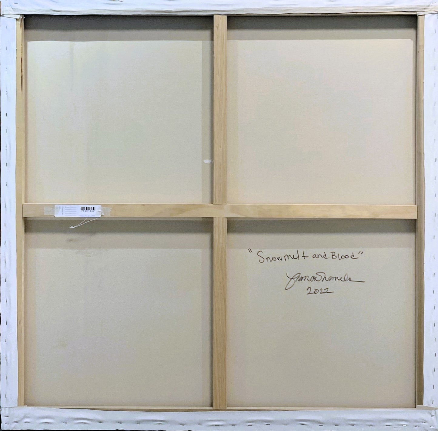 Bianca Nemelc (JAV) | Snowmelt and Blood, 2022 | Akrilas, drobė, 127,5x127,5