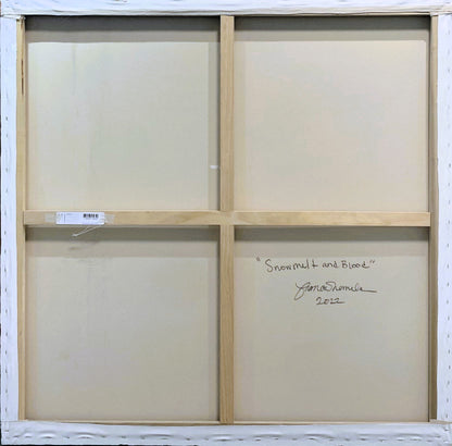 Bianca Nemelc (JAV) | Snowmelt and Blood, 2022 | Akrilas, drobė, 127,5x127,5