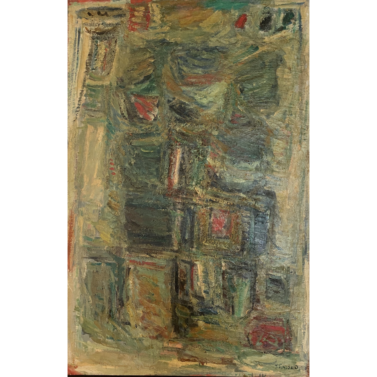 Pinchus Abramovich | Abstraction | Oil on canvas, 100x65 (106x81)