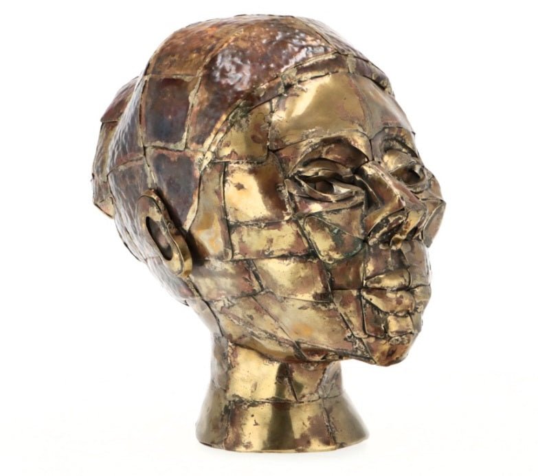 Maria Catuogno<br>Afrikietės galva<br>Varis, H: 26 cm