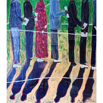 ALPHA ODH (Kenya) | Giving and Receiving, 2022 |  Acrylic, canvas, 150x130