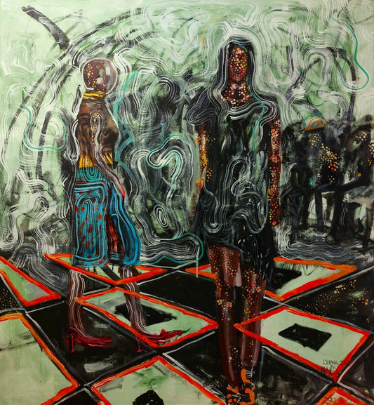 ALPHA ODH (Kenya) | Runway, 2022 |  Acrylic, canvas, 120x110