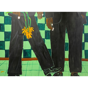 ALPHA ODH (Kenya) | Giving and receiving, 2023 |  Akrilas, drobe, 130x150