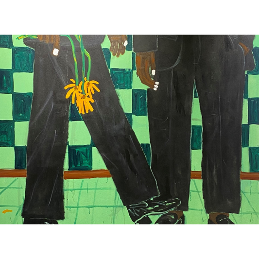 ALPHA ODH (Kenya) | Giving and receiving, 2023 |  Acrylic, canvas, 130x150