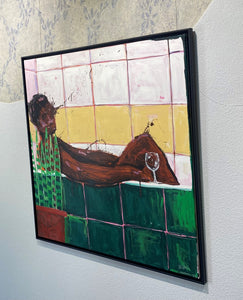 ALPHA ODH (Kenija)<br>As relaxed as a Dead Man, 2023<br>Akrilas, drobė, 120x110