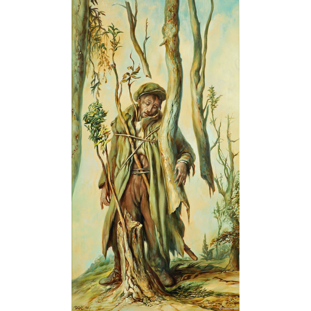 Samuel Bak | Remembrance / Atminimas, 1996 | Drobė, aliejus, 76x41