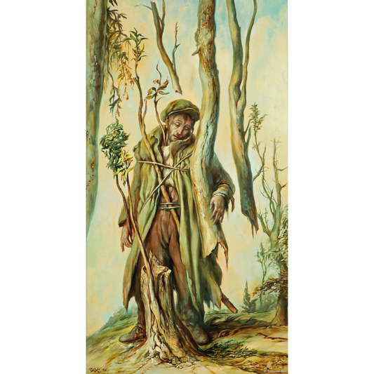 Samuel Bak | Remembrance / Atminimas, 1996 | Drobė, aliejus, 76x41