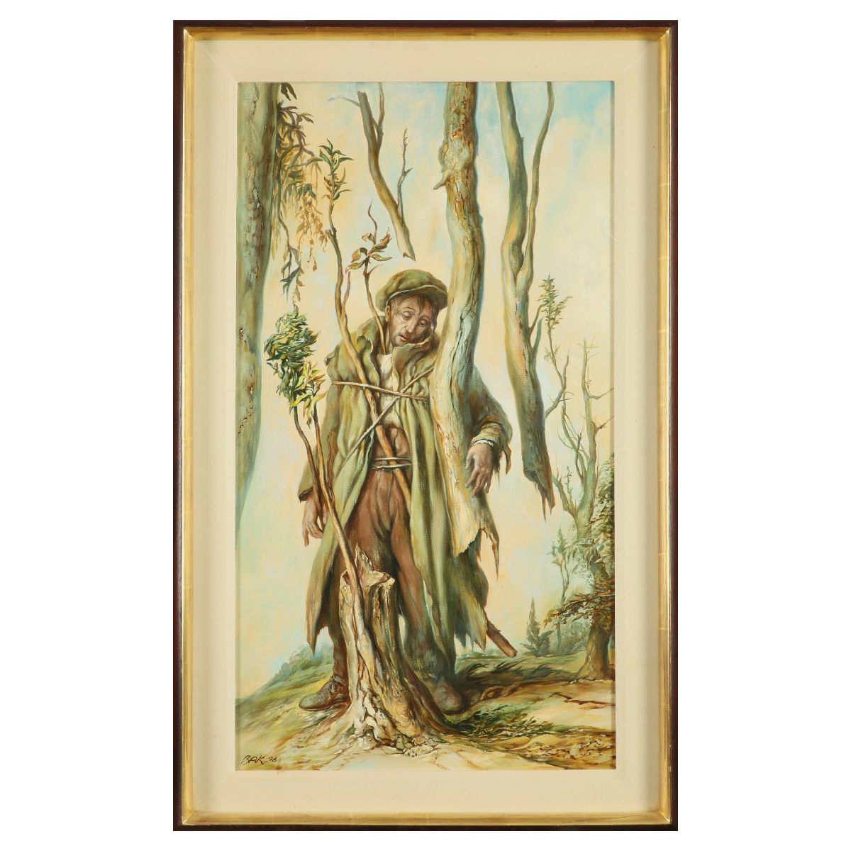 Samuel Bak | Remembrance / Atminimas, 1996 | Drobė, aliejus, 76x41