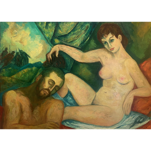 Max Band | Man and Woman | Oil on canvas, 92x121 (113x142)