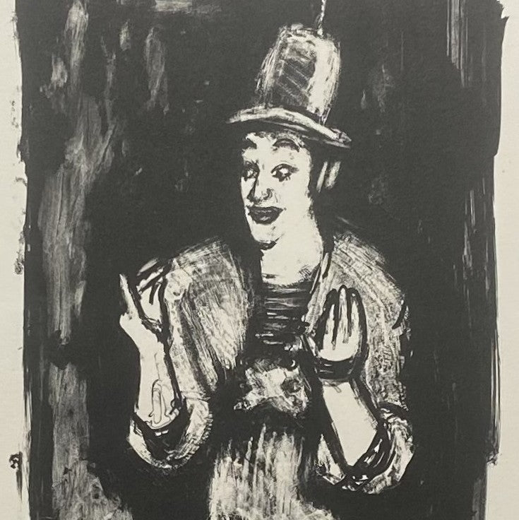 Arbit Blatas | Marcel Marceau | Litografija, 51x20 (68x53)